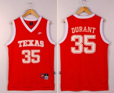 Maillot De Basket NCAA University of Texas Kevin Durant 35 Engrener Orange